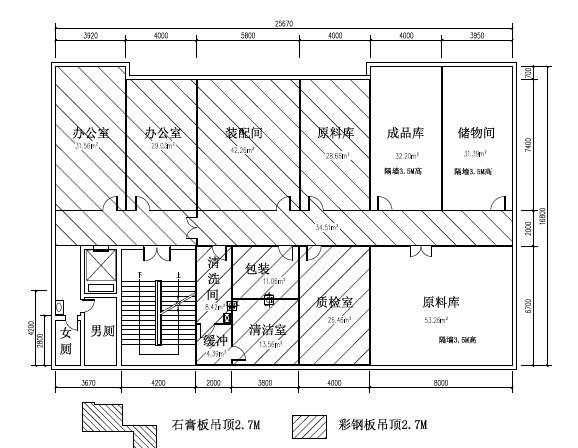 無塵車間裝修平面設計圖